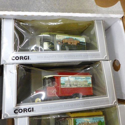 709 - Nine Corgi die-cast model vehicles