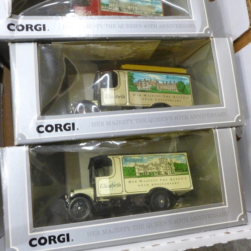 709 - Nine Corgi die-cast model vehicles