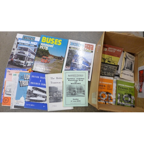 711 - Bus and tram books, photographs and ephemera