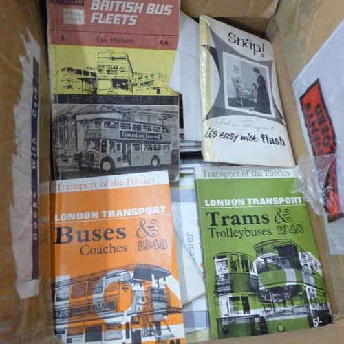 711 - Bus and tram books, photographs and ephemera