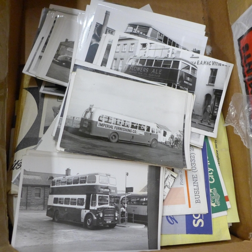 711 - Bus and tram books, photographs and ephemera