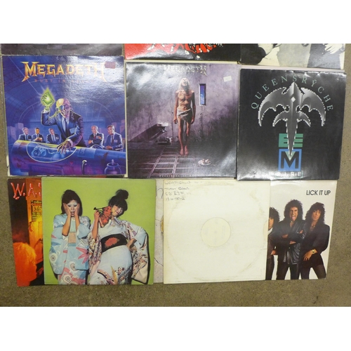 715 - Fifteen various rock/pop LP records