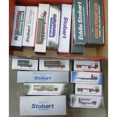 717 - A collection of eighteen Eddie Stobart models, boxed