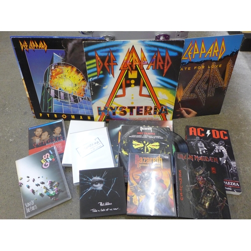 727 - Def Leppard, Iron Maiden LP records, a box set, The Early Years 1979-1981, Iron Maiden box set, Gene... 