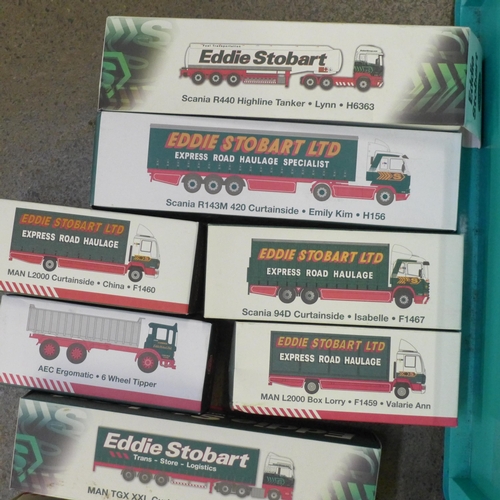 733 - A collection of eighteen Eddie Stobart models, boxed