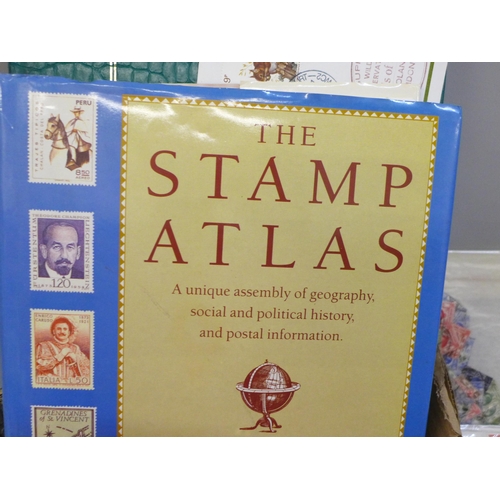 743 - A box of stamps, covers, etc.