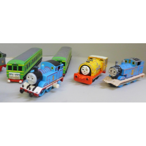 753 - A collection of Thomas the Tank Engine and Friends model trains, etc.