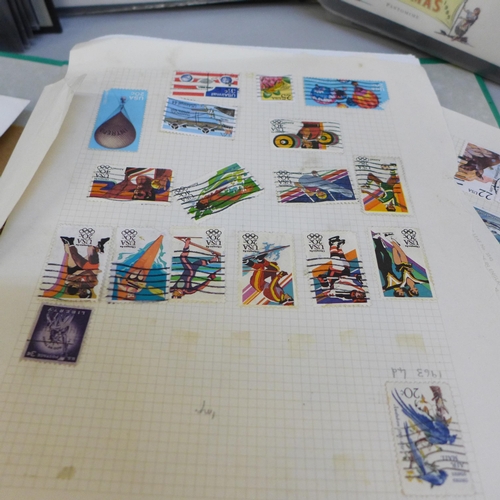 756 - A collection of stamps including first day covers