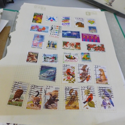 756 - A collection of stamps including first day covers