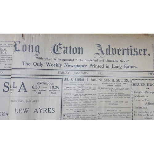 761 - The Long Eaton Advertiser, January 1932 to December 1932