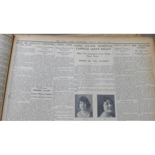 761 - The Long Eaton Advertiser, January 1932 to December 1932