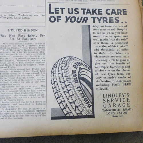 761 - The Long Eaton Advertiser, January 1932 to December 1932