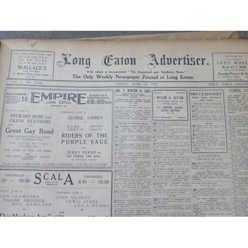 761 - The Long Eaton Advertiser, January 1932 to December 1932