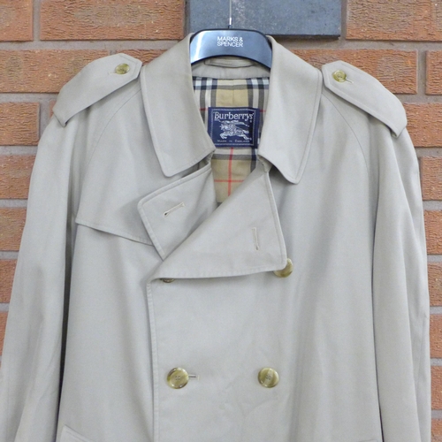 762 - A gentleman's Burberry raincoat