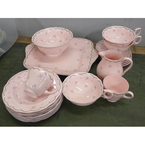 778 - A collection of decorative china and cabinet cups, saucers, tea set, etc.