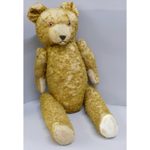 788 - A large straw filled Teddy Bear, 65cm