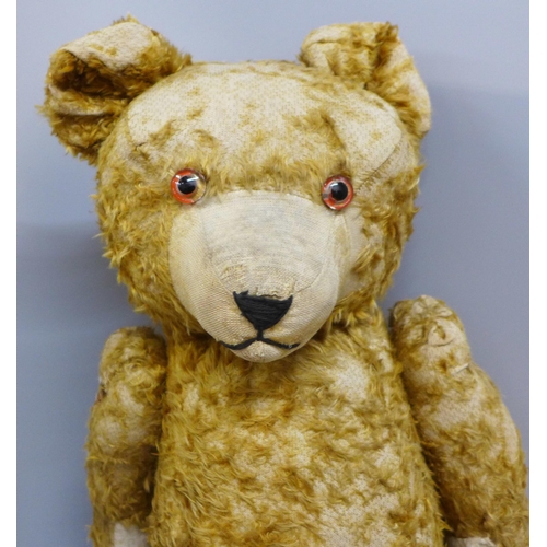 788 - A large straw filled Teddy Bear, 65cm