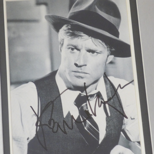 797 - A Robert Redford framed picture, signed