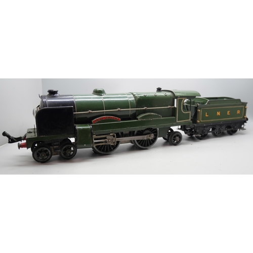 816 - Hornby O Gauge E320 20V Electric 4-4-2 850 Lord Nelson Southern Railways locomotive with a Hornby LN... 