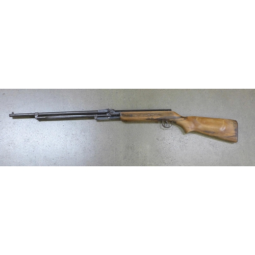 824 - An air rifle marked Model 322, Foreign, .22 calibre