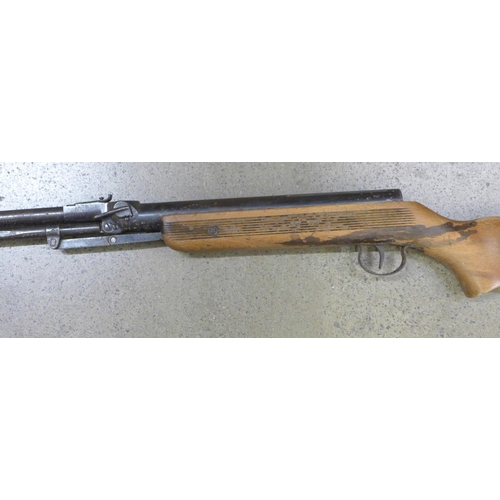 824 - An air rifle marked Model 322, Foreign, .22 calibre