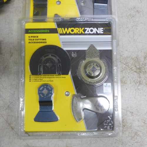 2029 - Two Karcher window vacs and charger(failed PAT test due to damage on charger), a Workzone WM12-1 cor... 