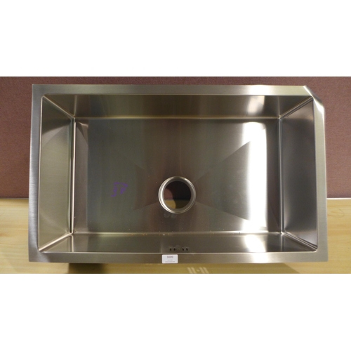 3009 - Idro Extra Large 1.0 Bowl Stainless Steel Sink (400x700) (550-109) * This lot is subject to vat