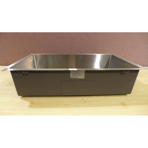 3009 - Idro Extra Large 1.0 Bowl Stainless Steel Sink (400x700) (550-109) * This lot is subject to vat