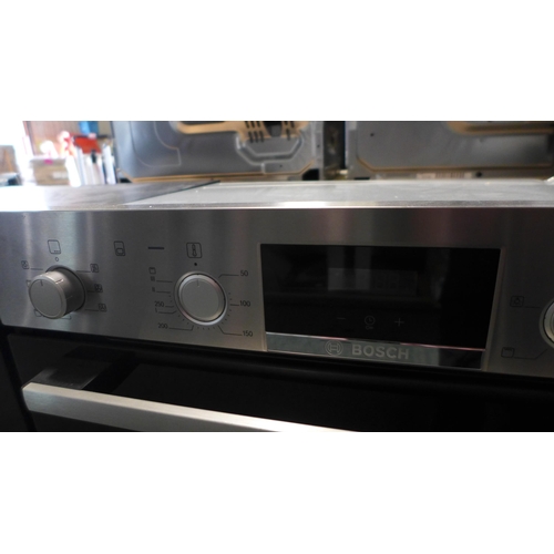 3042 - Bosch Serie 4 Built-In Double Oven (H888xW594xD550)  (Model no: MBS533BS0B) (550-224) * This lot is ... 