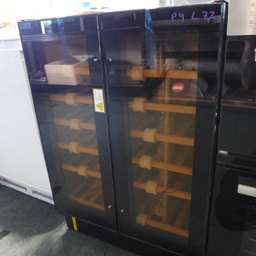 3043 - Viceroy Under Counter 2 Door Wine Cooler (H870xW595xD568) (Model no: WRWC60DDBK) (550-72) * This lot... 