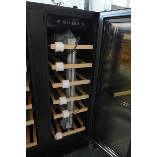 3043 - Viceroy Under Counter 2 Door Wine Cooler (H870xW595xD568) (Model no: WRWC60DDBK) (550-72) * This lot... 