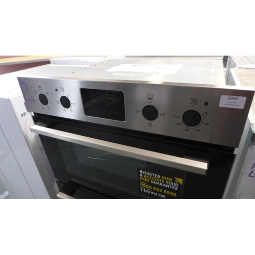 3045 - Zanussi Built In FanCook Double Oven (H888xW594xD568) (Model no: ZKHNL3X1) (550-67) * This lot is su... 