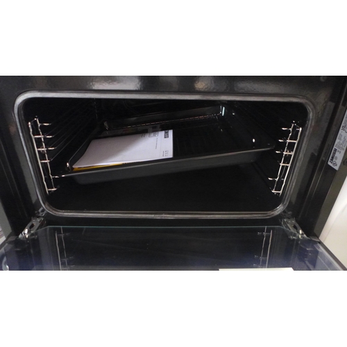 3045 - Zanussi Built In FanCook Double Oven (H888xW594xD568) (Model no: ZKHNL3X1) (550-67) * This lot is su... 