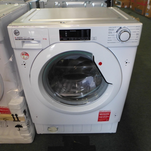 3052 - Hoover H-Wash 300 Lite Integrated Washing Machine (8kg) (H820xW600xD530) (550-103) * This lot is sub... 