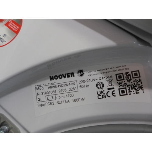 3053 - Hoover H-Wash 300 Lite Integrated Washing Machine (9kg) (H820xW600xD530) (Model no: HBWS 49D1W4) (55... 