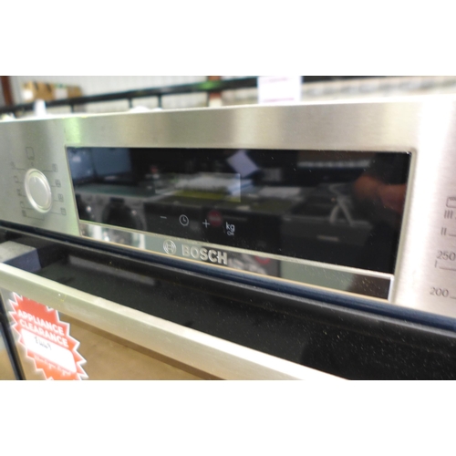 3056 - Bosch Serie 4 Pyrolytic Single Oven (H595xW594xD548)  (Model no: HBS573BS0B) (550-196) * This lot is... 