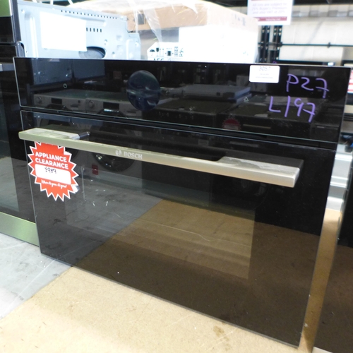 3057 - Bosch Serie 8 Full Steam Compact Oven with Home Connect (H455xW594xD548) (550-197) * This lot is sub... 