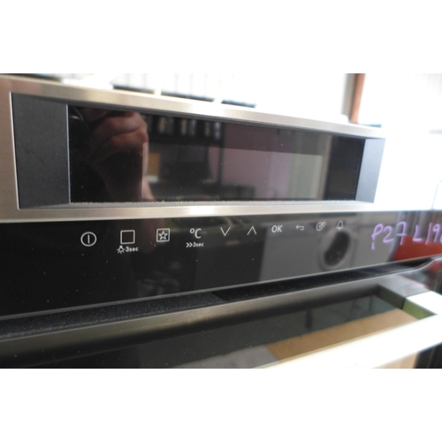 3058 - AEG Single Pyrolytic Steam Oven (H594xW594xD567)  (Model no: BSK774320M) (550-198) * This lot is sub... 