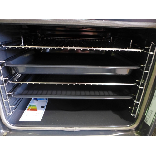 3058 - AEG Single Pyrolytic Steam Oven (H594xW594xD567)  (Model no: BSK774320M) (550-198) * This lot is sub... 