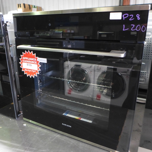 3059 - Karlson Single Multifunction Oven (H595xW595xD546) (550-200) * This lot is subject to vat