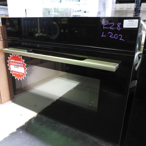 3061 - Bosch Serie 8 Compact Oven (Model no: CMG7241B1B) (550-202) * This lot is subject to vat