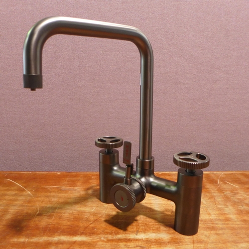 3073 - Industrial Style Bridge 3 in 1 Tap (550-92) * This lot is subject to vat