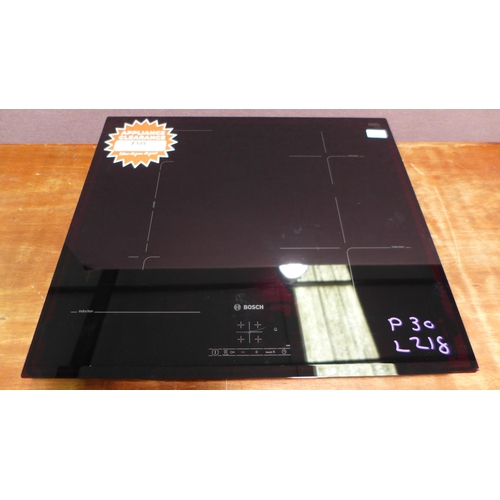 3086 - Bosch Induction 4 Zone Hob - Black (H51xW592xD522) (Model no: PWP631BF1B) (550-218) * This lot is su... 