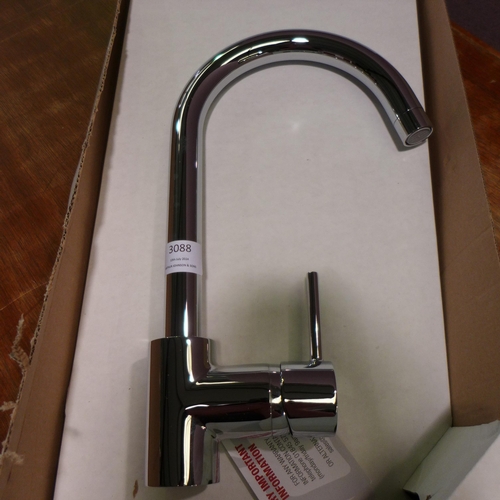 3088 - Artemis Chrome Mixer Tap - High Pressure Only (Model no: 78CR583RDF4WN)  (550-76) * This lot is subj... 