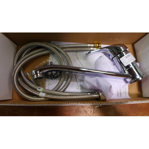 3090 - Iris Chrome Mixer Tap (Model no: TA.DUM.006) (550-136) * This lot is subject to vat