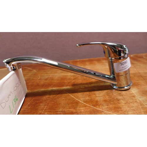 3090 - Iris Chrome Mixer Tap (Model no: TA.DUM.006) (550-136) * This lot is subject to vat