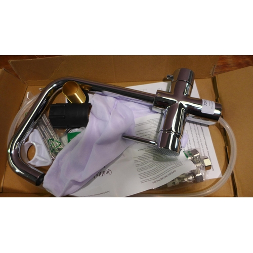 3091 - Chrome Swan Neck Mixer Tap (550-141) * This lot is subject to vat