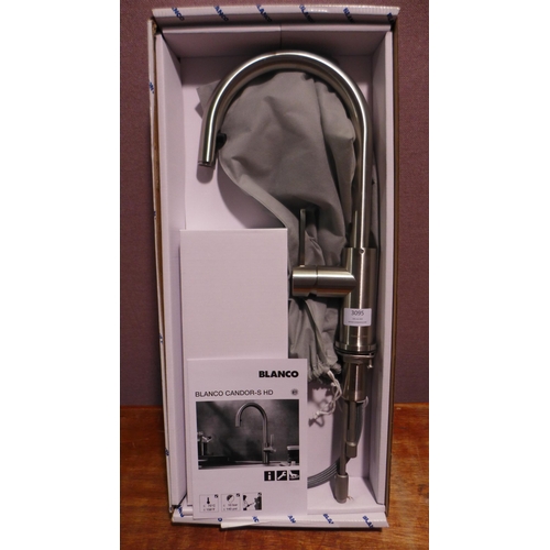 3095 - Blanco Candor-S Brushed Stainless Steel Pull-Out Mixer Tap (550-154) * This lot is subject to vat