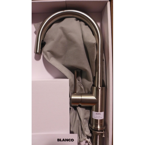 3095 - Blanco Candor-S Brushed Stainless Steel Pull-Out Mixer Tap (550-154) * This lot is subject to vat