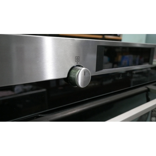 3111 - AEG Single Pyrolytic Oven with SteamBake - (H594xW595xD567) (Model no: BPK556220M) (550-232) * This ... 